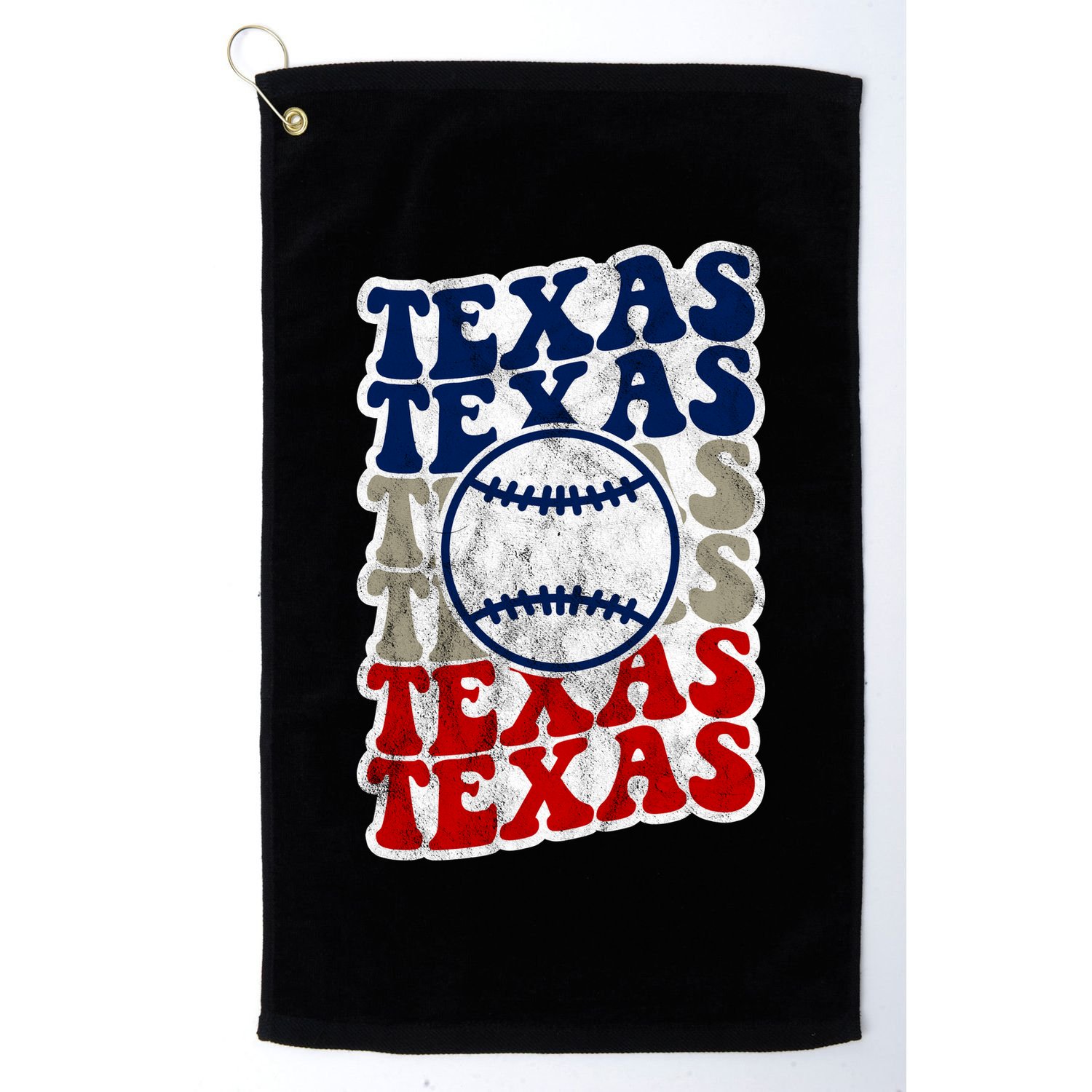 Texas Baseball Retro Sport Golf Towel