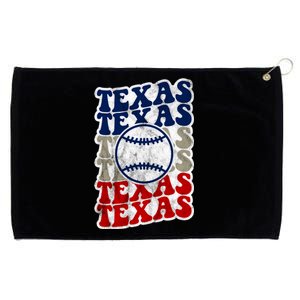 Texas Baseball Retro Sport Grommeted Golf Towel