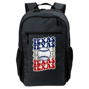 Texas Baseball Retro Sport Daily Commute Backpack