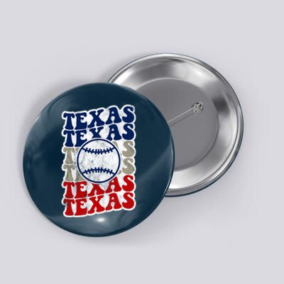 Texas Baseball Retro Sport Button