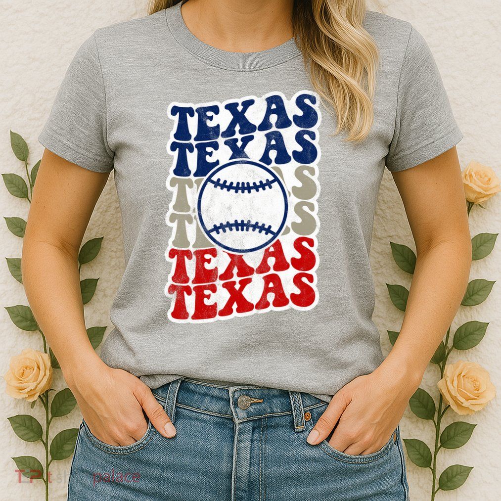 Texas Baseball Retro Sport Womens T-Shirt