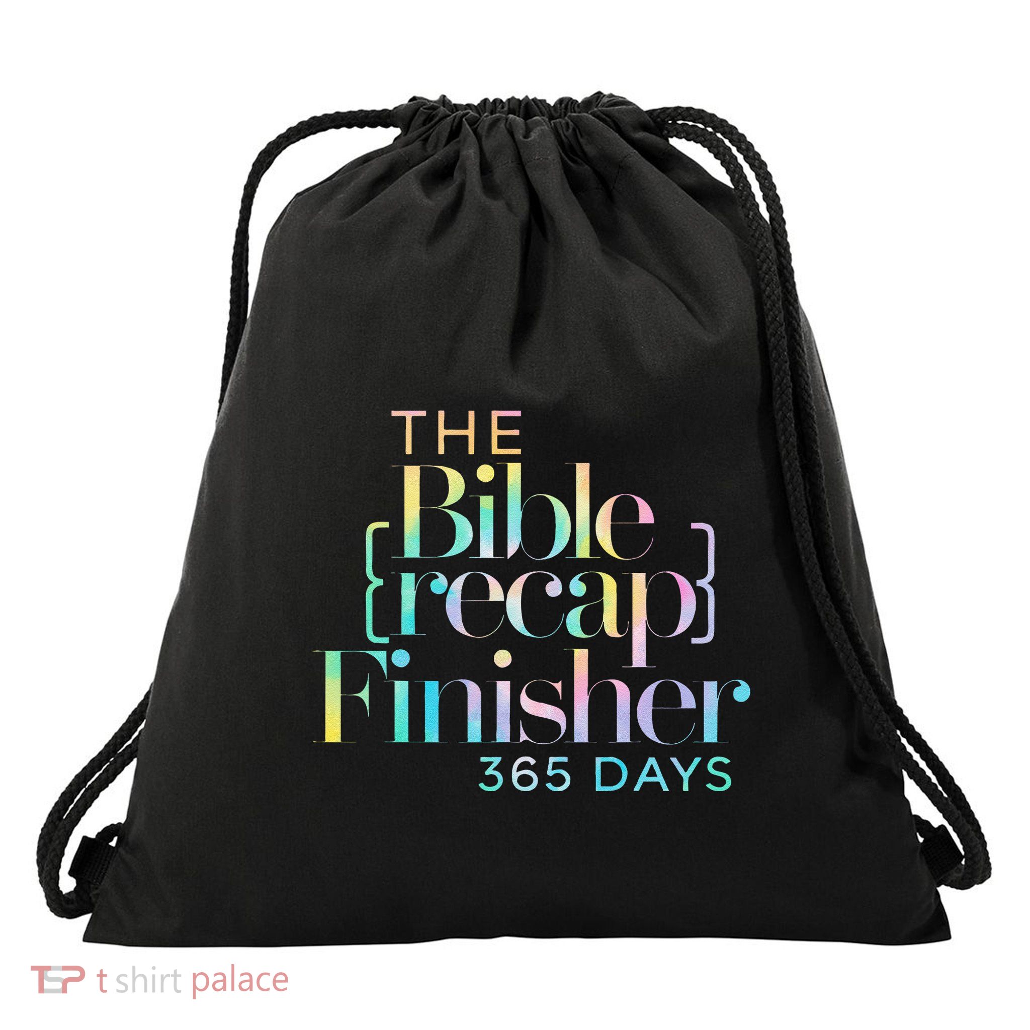 The Bible Recap Finisher 365 Days Drawstring Bag