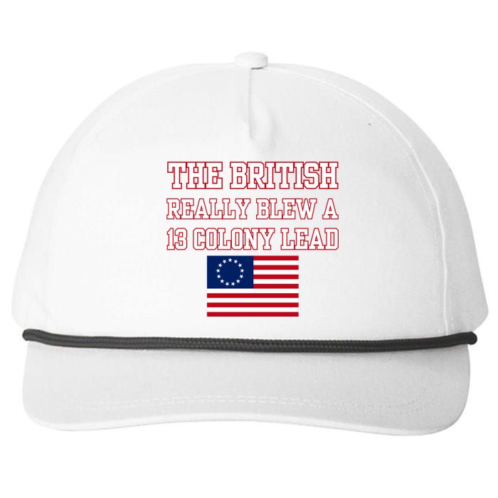 The British Really Blew A Thirteen Colony Lead Snapback Five-Panel Rope Hat