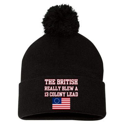 The British Really Blew A Thirteen Colony Lead Pom Pom 12in Knit Beanie