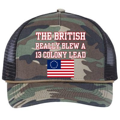 The British Really Blew A Thirteen Colony Lead Retro Rope Trucker Hat Cap