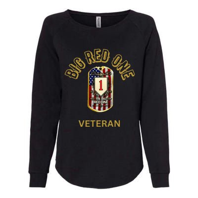 The Big Red One 1st Infantry Division Of The Us Womens California Wash Sweatshirt