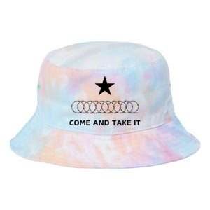 Texas Border Razorwire Come And Take It Tie Dye Newport Bucket Hat