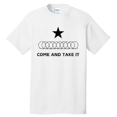 Texas Border Razorwire Come And Take It Tall T-Shirt