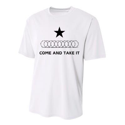 Texas Border Razorwire Come And Take It Performance Sprint T-Shirt