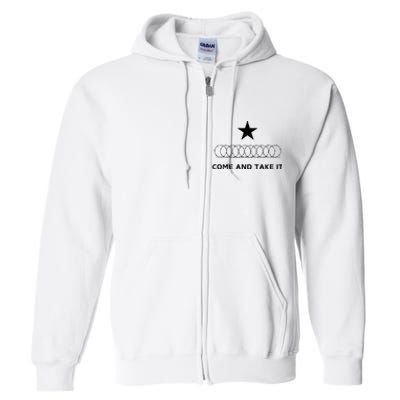 Texas Border Razorwire Come And Take It Full Zip Hoodie