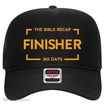 The Bible Recap Finisher 365 Days High Crown Mesh Back Trucker Hat