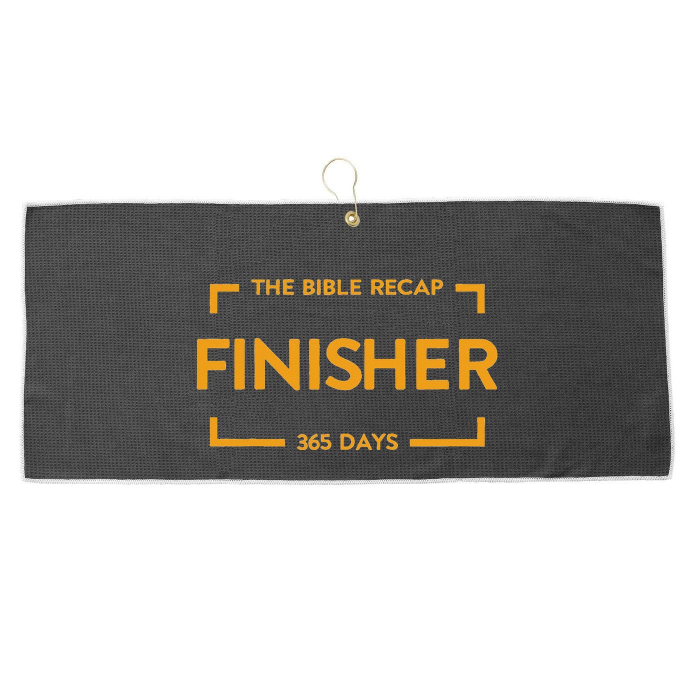 The Bible Recap Finisher 365 Days Large Microfiber Waffle Golf Towel