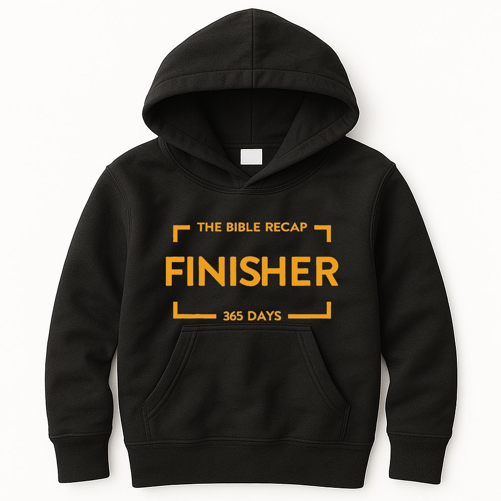 The Bible Recap Finisher 365 Days Kids Hoodie