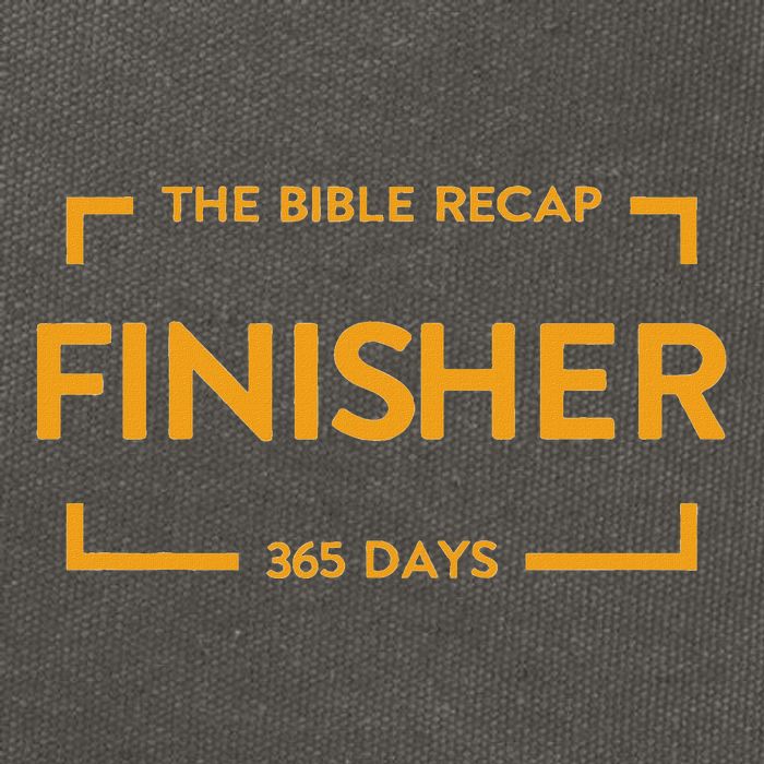 The Bible Recap Finisher 365 Days Cotton Canvas Backpack