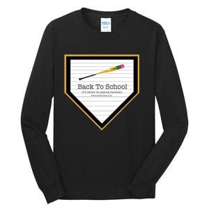 The Bat Rack Baseball Back To School Tall Long Sleeve T-Shirt