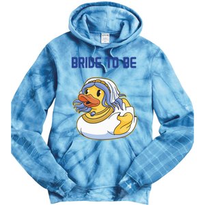 Team Bride Rubber Duck Party Wo's Hen Party Tie Dye Hoodie