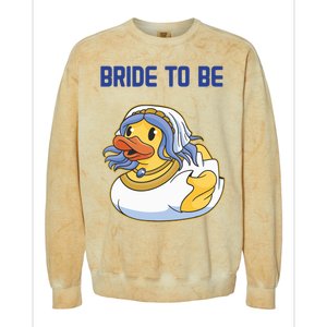 Team Bride Rubber Duck Party Wo's Hen Party Colorblast Crewneck Sweatshirt