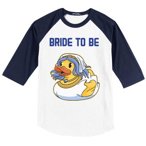 Team Bride Rubber Duck Party Wo's Hen Party Baseball Sleeve Shirt