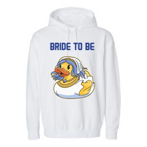 Team Bride Rubber Duck Party Wo's Hen Party Garment-Dyed Fleece Hoodie