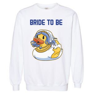 Team Bride Rubber Duck Party Wo's Hen Party Garment-Dyed Sweatshirt