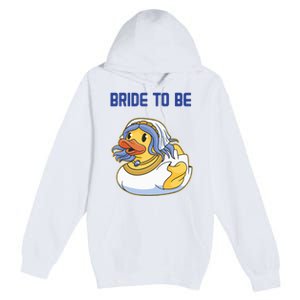 Team Bride Rubber Duck Party Wo's Hen Party Premium Pullover Hoodie