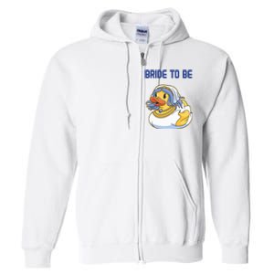 Team Bride Rubber Duck Party Wo's Hen Party Full Zip Hoodie