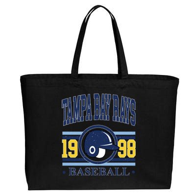 Tampa Bay Rays Baseball Team Supporter Cotton Canvas Jumbo Tote