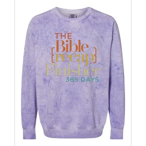 The Bible Recap Finisher 365 Days Colorblast Crewneck Sweatshirt