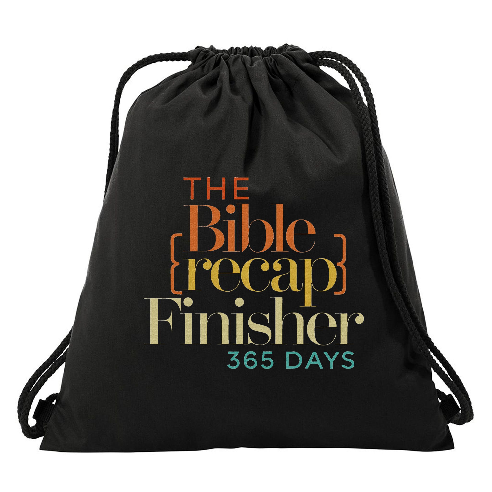 The Bible Recap Finisher 365 Days Drawstring Bag