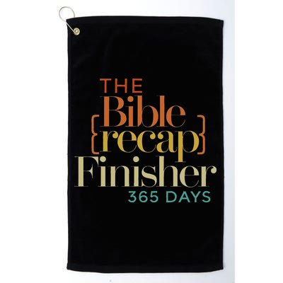 The Bible Recap Finisher 365 Days Golf Towel