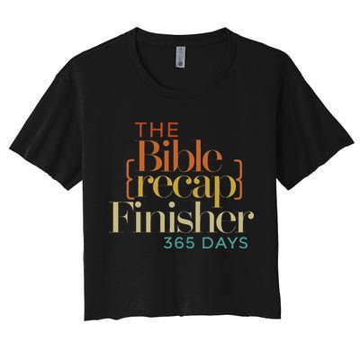 The Bible Recap Finisher 365 Days Women's Crop Top Tee