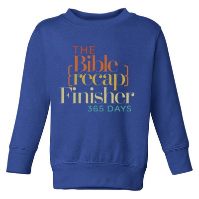 The Bible Recap Finisher 365 Days Toddler Sweatshirt