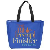 The Bible Recap Finisher 365 Days Zip Tote Bag