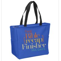 The Bible Recap Finisher 365 Days Zip Tote Bag