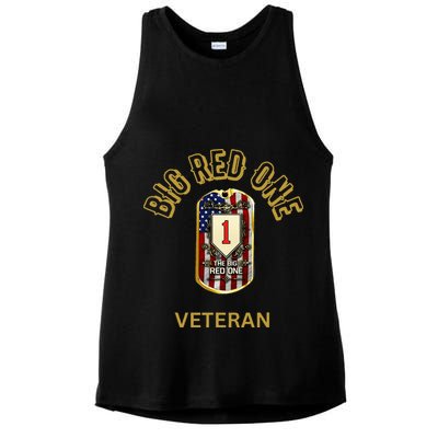 The Big Red One 1st Infantry Division Of The Us Ladies PosiCharge Tri-Blend Wicking Tank