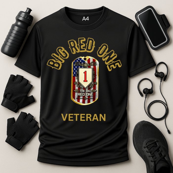 The Big Red One 1st Infantry Division Of The Us Performance Shirt