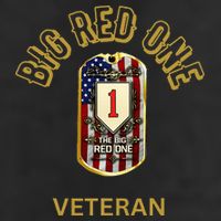 The Big Red One 1st Infantry Division Of The Us Crop Fleece Hoodie