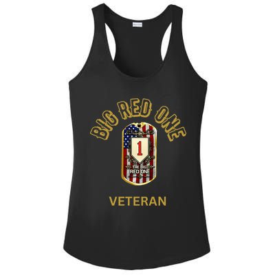 The Big Red One 1st Infantry Division Of The Us Ladies PosiCharge Competitor Racerback Tank