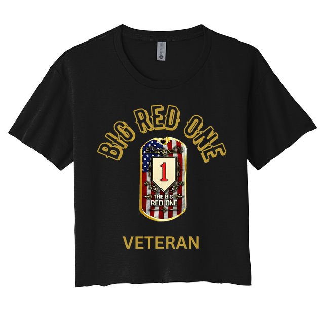 The Big Red One 1st Infantry Division Of The Us Crop Top