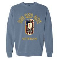 The Big Red One 1st Infantry Division Of The Us Garment-Dyed Sweatshirt