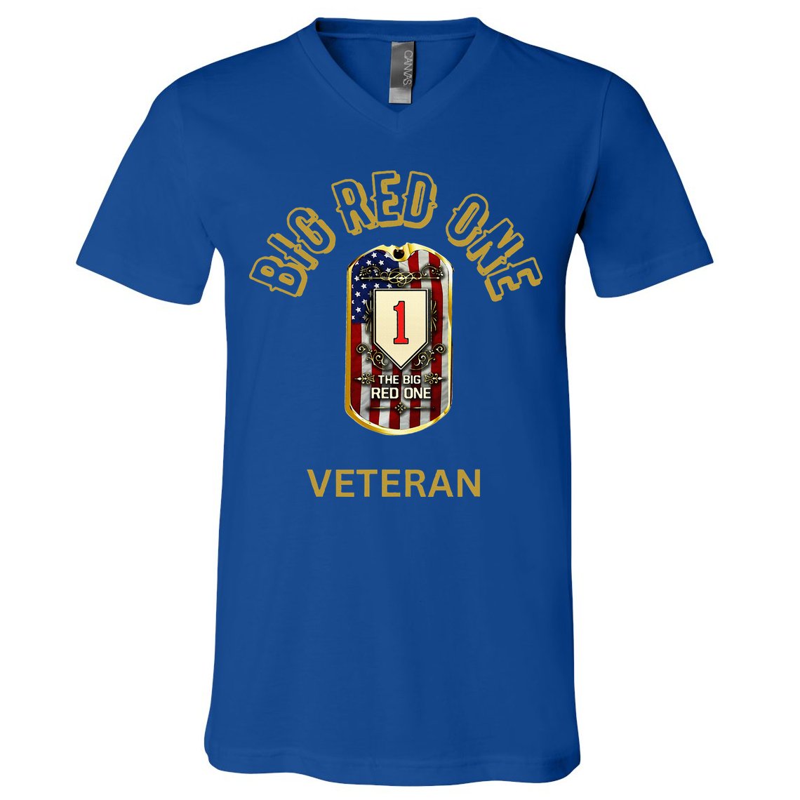 The Big Red One 1st Infantry Division Of The Us V-Neck T-Shirt