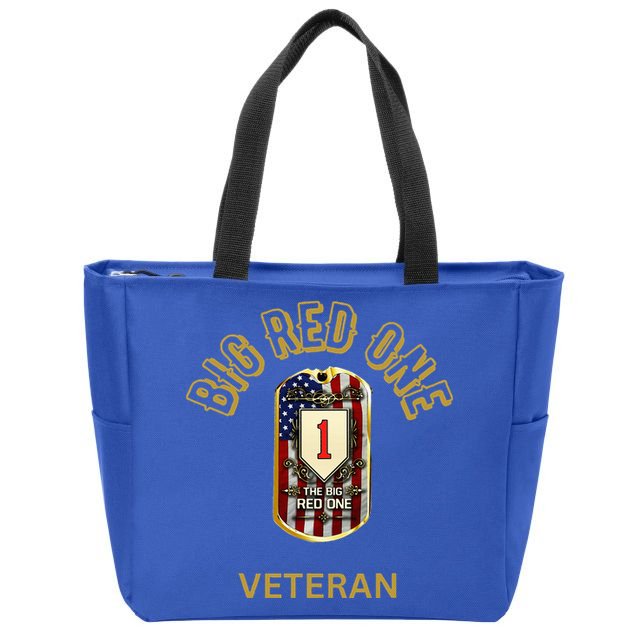 The Big Red One 1st Infantry Division Of The Us Zip Tote Bag