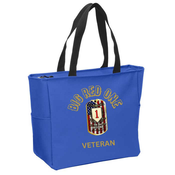 The Big Red One 1st Infantry Division Of The Us Zip Tote Bag