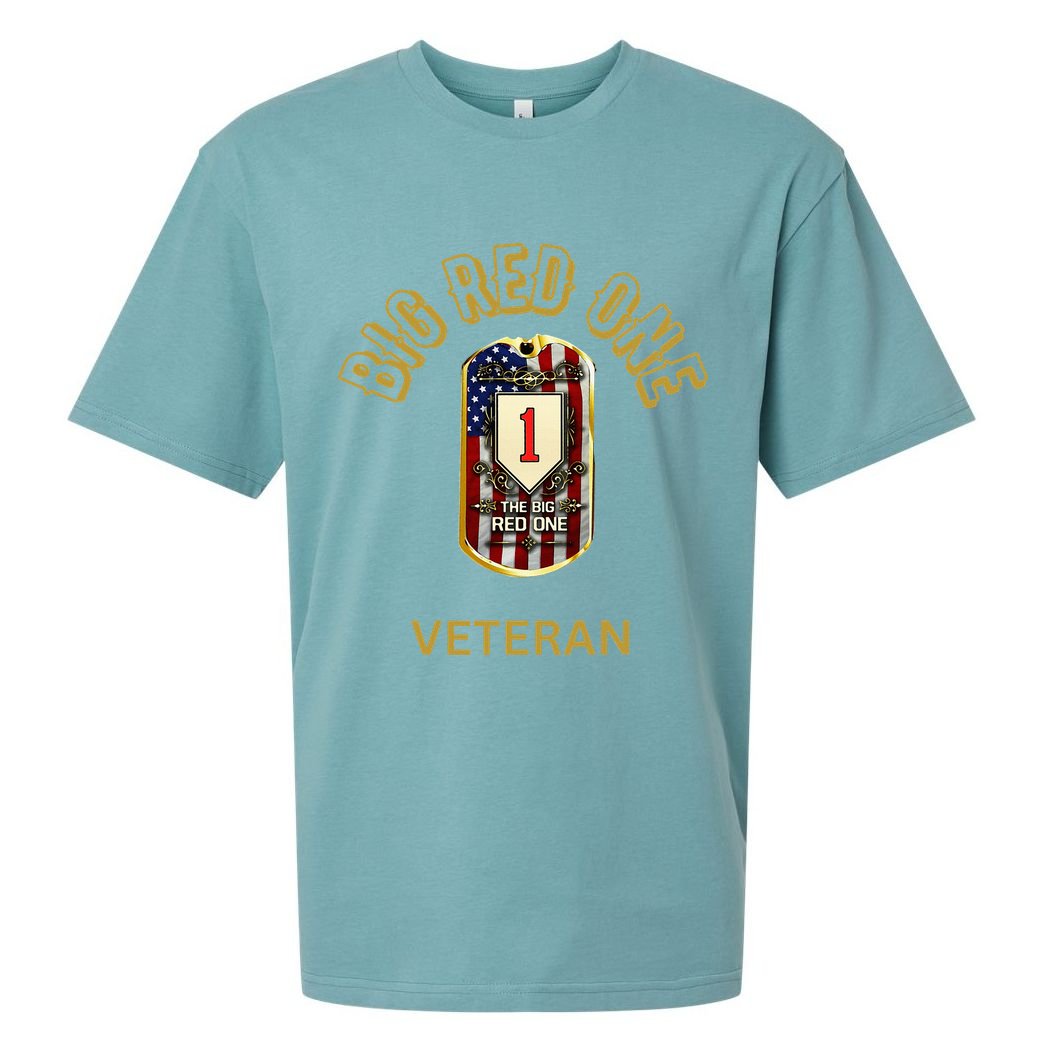 The Big Red One 1st Infantry Division Of The Us Sueded Cloud Jersey T-Shirt
