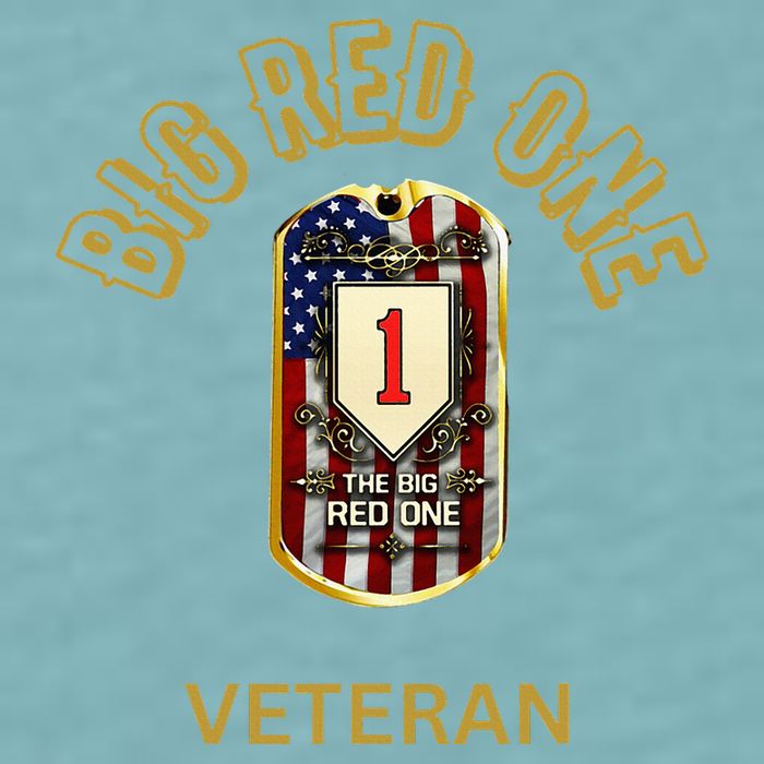 The Big Red One 1st Infantry Division Of The Us Sueded Cloud Jersey T-Shirt