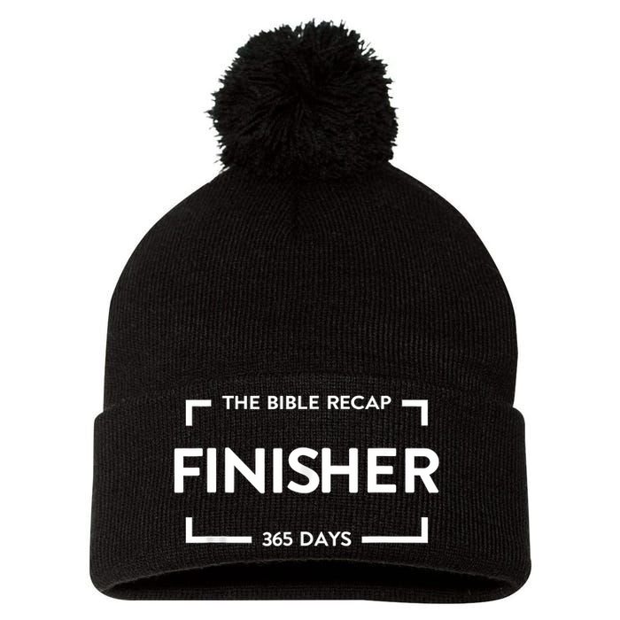 The Bible Recap Finisher 365 Days Funny Humour Quote Pom Pom 12in Knit Beanie