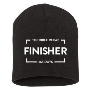 The Bible Recap Finisher 365 Days Funny Humour Quote Short Acrylic Beanie