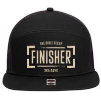 The Bible Recap Finisher 365 Days 7 Panel Mesh Trucker Snapback Hat