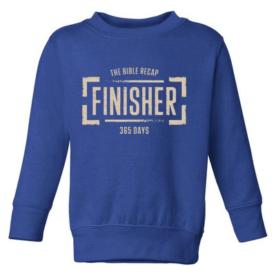 The Bible Recap Finisher 365 Days Toddler Sweatshirt