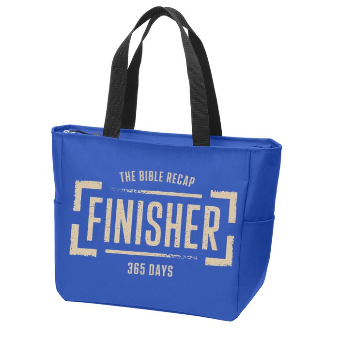 The Bible Recap Finisher 365 Days Zip Tote Bag